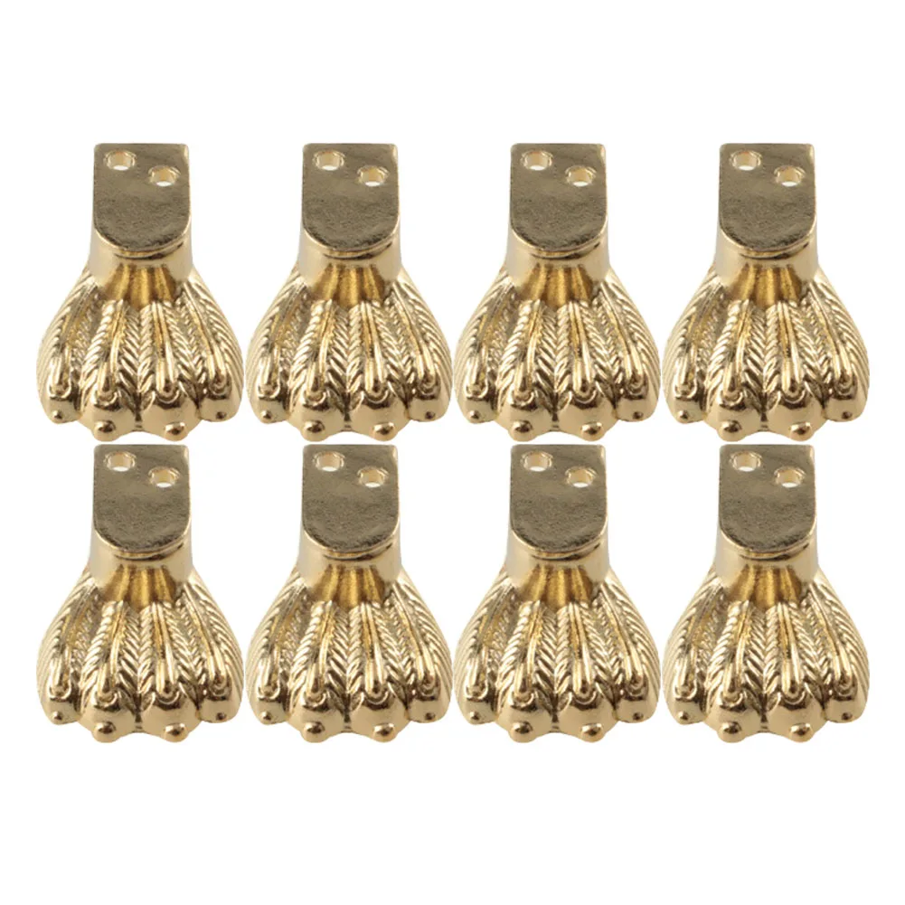 

8 искусственных комодов, цинковый сплав, поддержка, стиль под старину, искусственная деревянная коробка, шкаф, фурнитура, ножка мебели