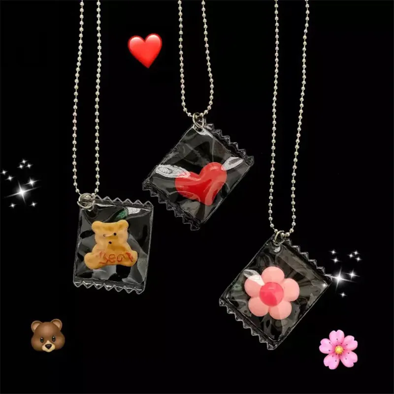 2019 комплекты ожерелий с подвесками для маленьких сестер ожерелье медведем