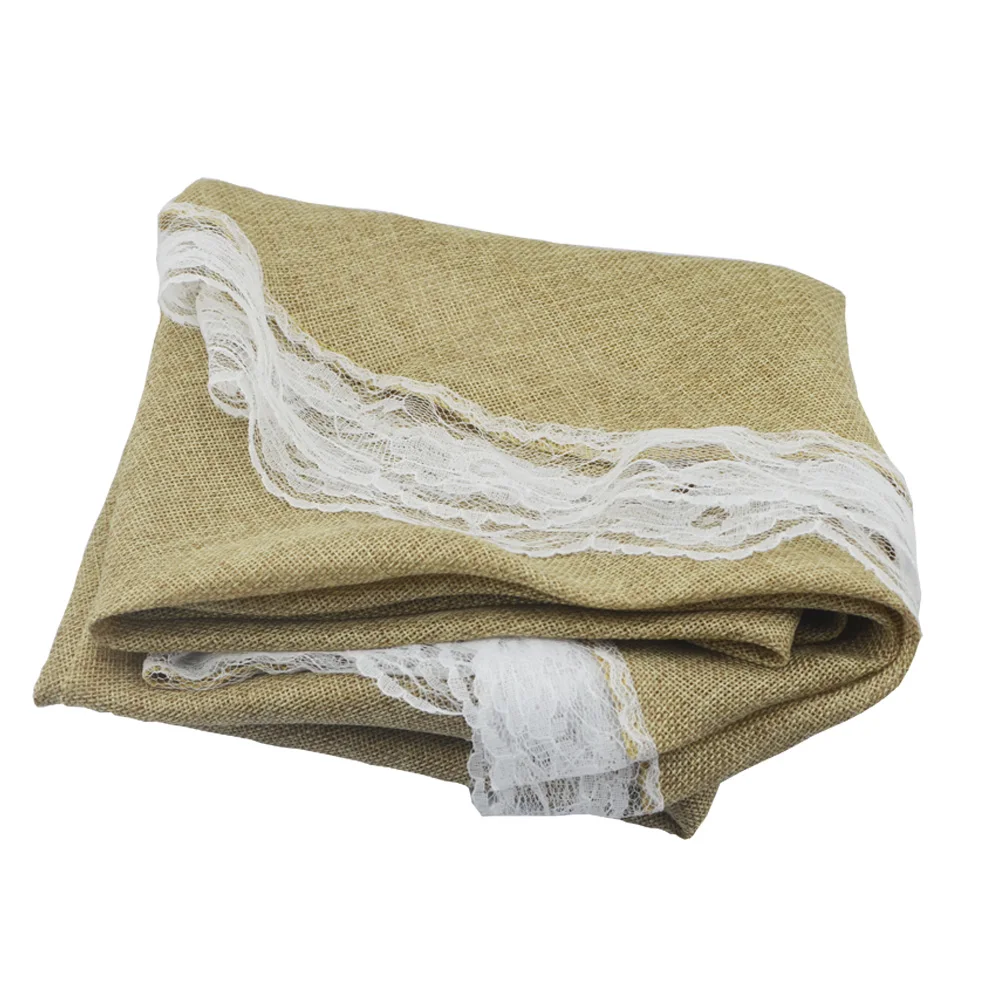 Круглый Серый цвет хаки имитация льна хлопок обеденный чайный столик покрытие