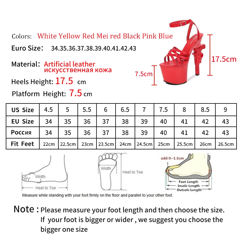 

LEOPARD LAND Women Sandals Platform Shoes Stripper Heels Sexy Stiletto Color Ankle Strap Party Plus Size Ladies Sandals LFD