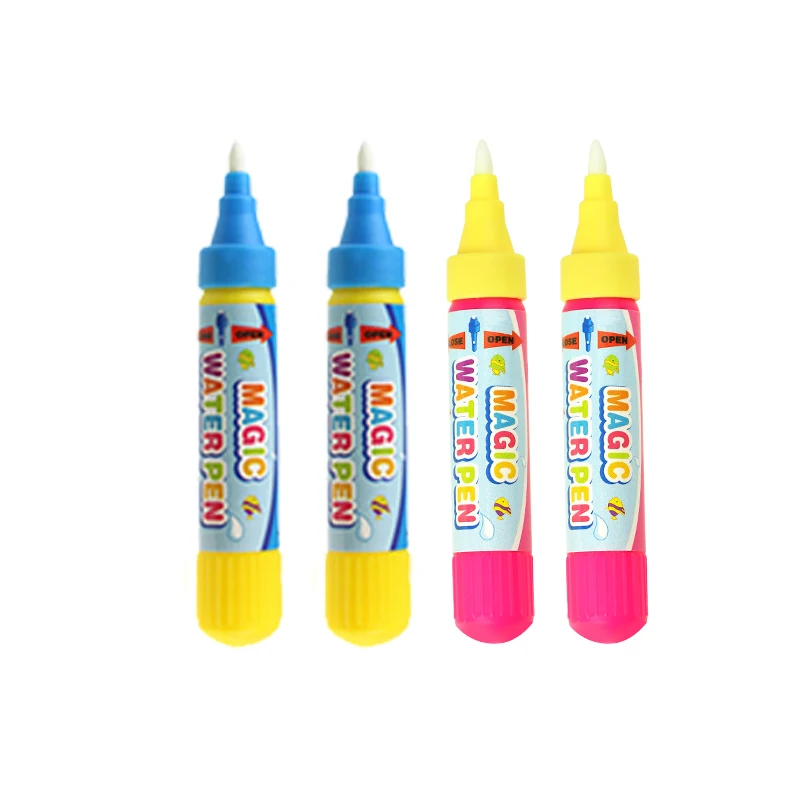 E 4 small pens 5 видов Радужный волшебный водный коврик для рисования и 2 ручки каракули коврик для раскраски доска для рисования Развивающие игрушки для детей подарок на день рождения - Цвет: E 4 small pens
