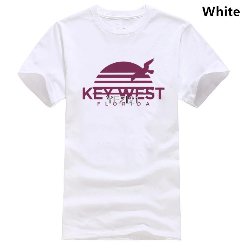 Пляжная Мужская Футболка Sun Key West Florida| |