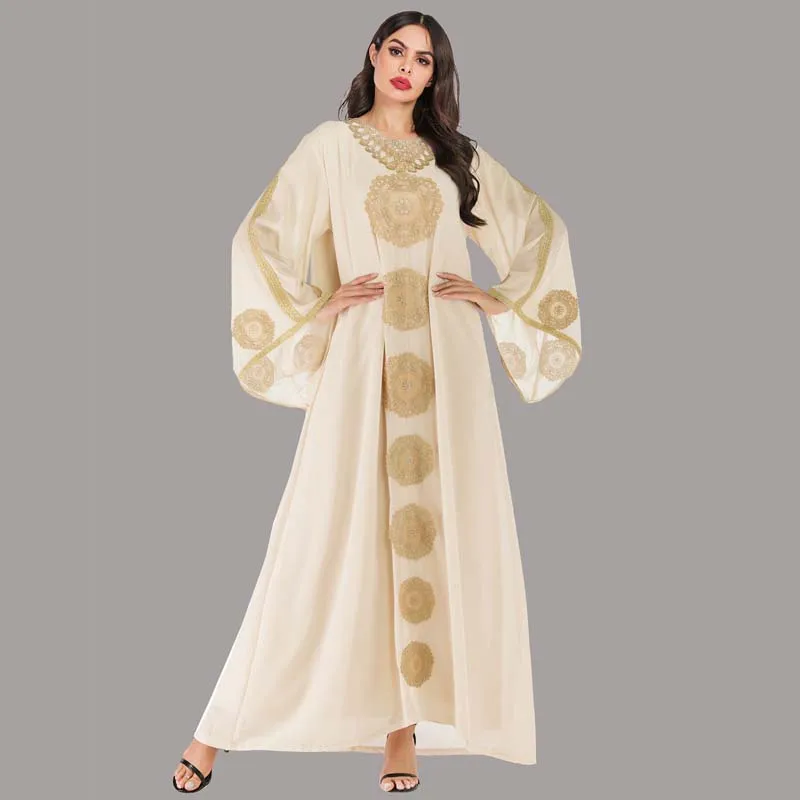 Abaya Dubai Muslim Hijab Dress Long Sleeve Kaftan Abayas For Women Caftan Turkey Islamic Clothing Oman Islam Turkish Robe | Тематическая