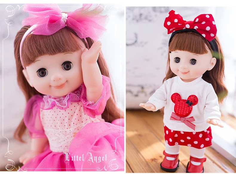 Говорящая умная кукла-девочка 32 см имитация новорожденного виниловая кукла