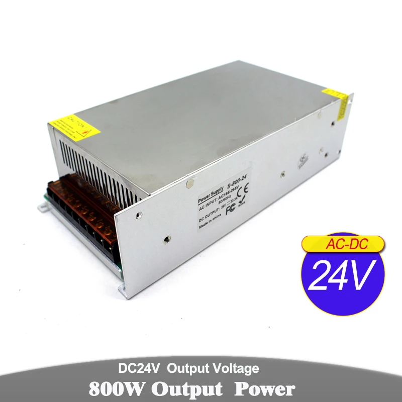 Источник питания DC12V DC18V DC4V DC30V DC36V DC42V DC48V DC60V 800W Трансформатор SMPS для Светодиодный