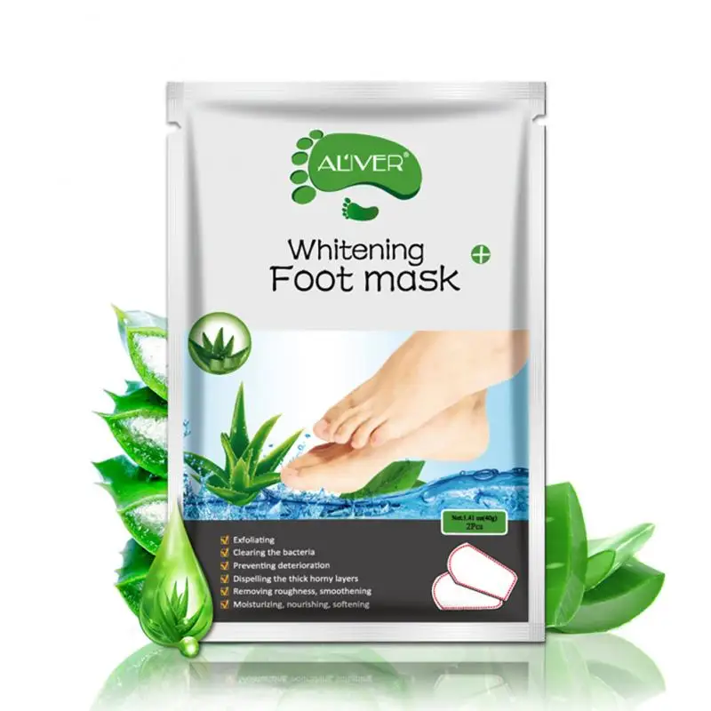 

Dead Skin Remover Aloe Vera Foot Mask Exfoliating Feet Mask Socks For Pedicure Peeling Tender Foot Mask Feet Peeling Mask
