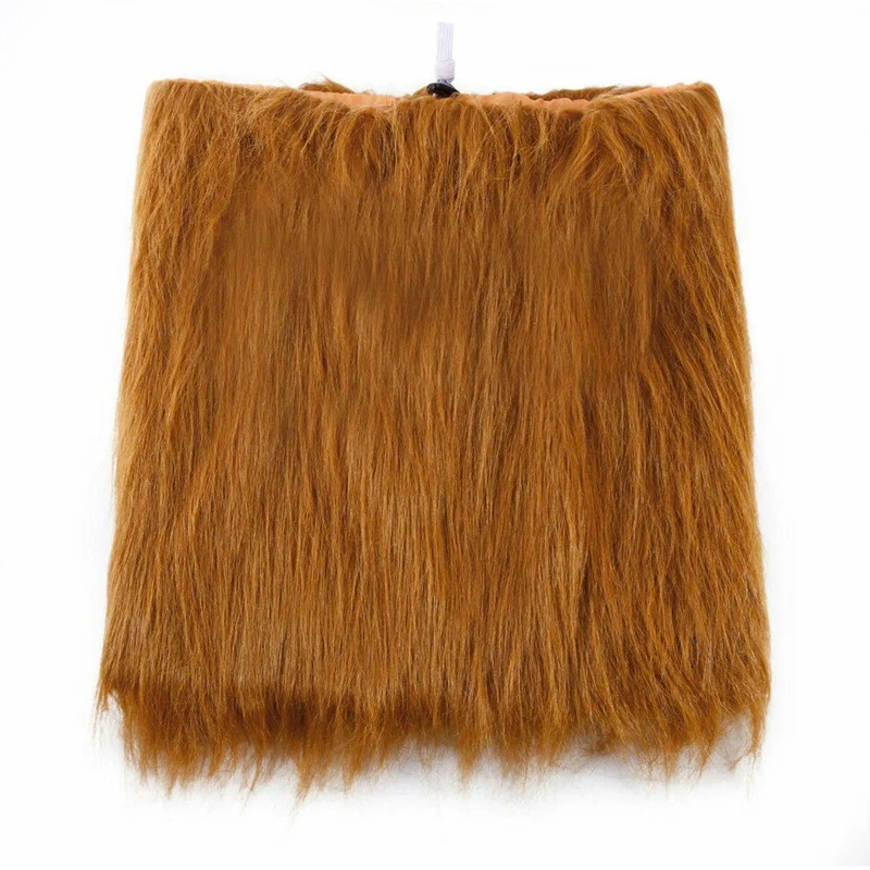 Топ питомец собака Льва грива парик костюм для Хэллоуина нарядное платье