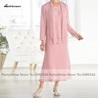 Lakshmigown стандартное розовое шифоновое платье для матери невесты длинное простое женское платье для вечеривечерние