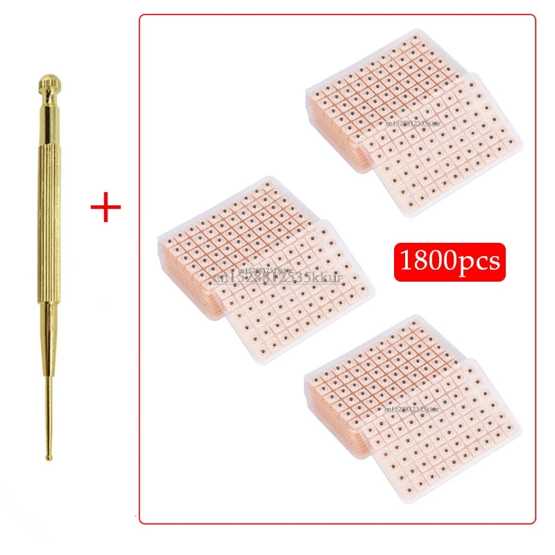 Портативная ручка-массажер для ушей + 1800 шт. наушников | Красота и здоровье