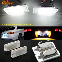 for audi a8 s8 4e 2004 2007 excellent ultra bright smd led license plate lamp light no obc error car accessories