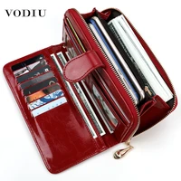 womens leather wallet for credit card female coin purse fashion brand luxury long clutch zipper lady solid purse women wallets
