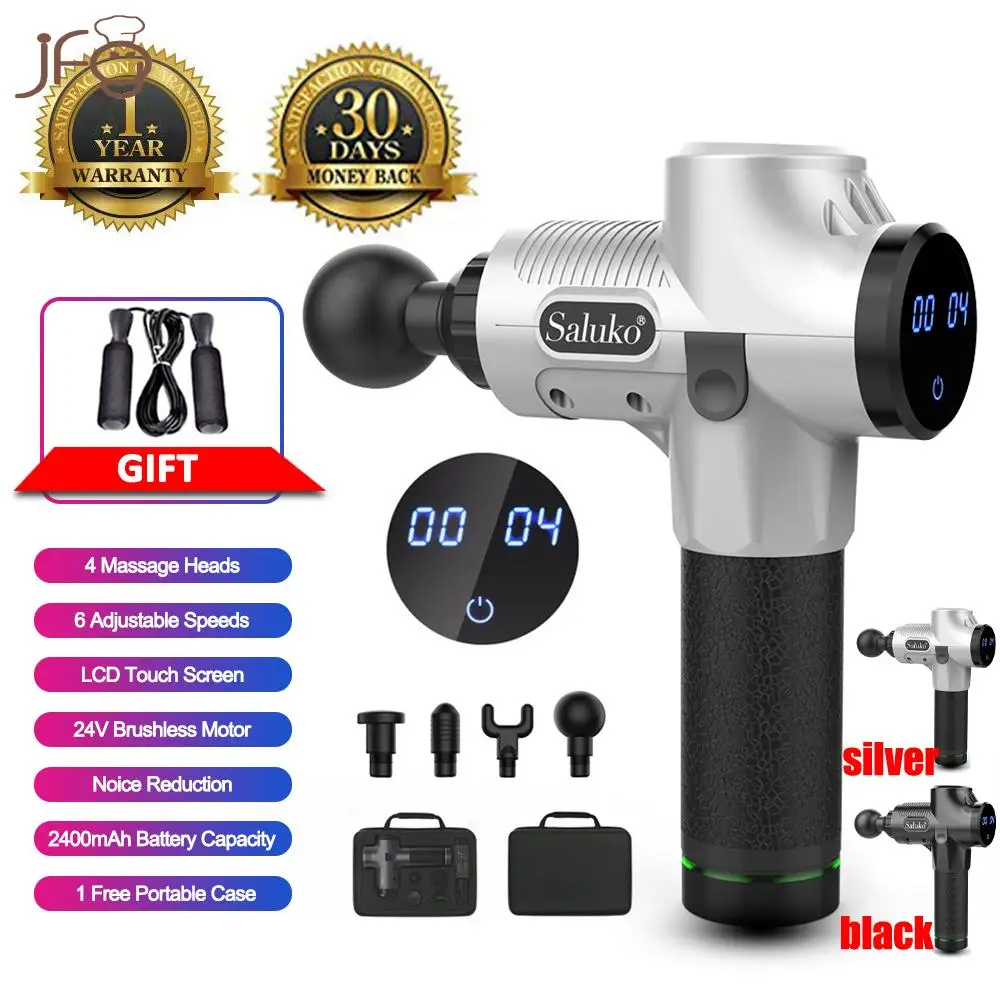 Muscle Massage Gun Deep Tissue Massager Therapy Exercising Pain Relief Body Shaping LED | Дом и сад