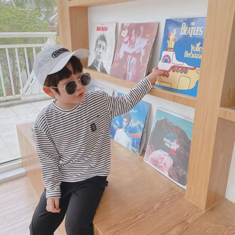 

Футболка для мальчиков и девочек, хлопковая, на весну-лето