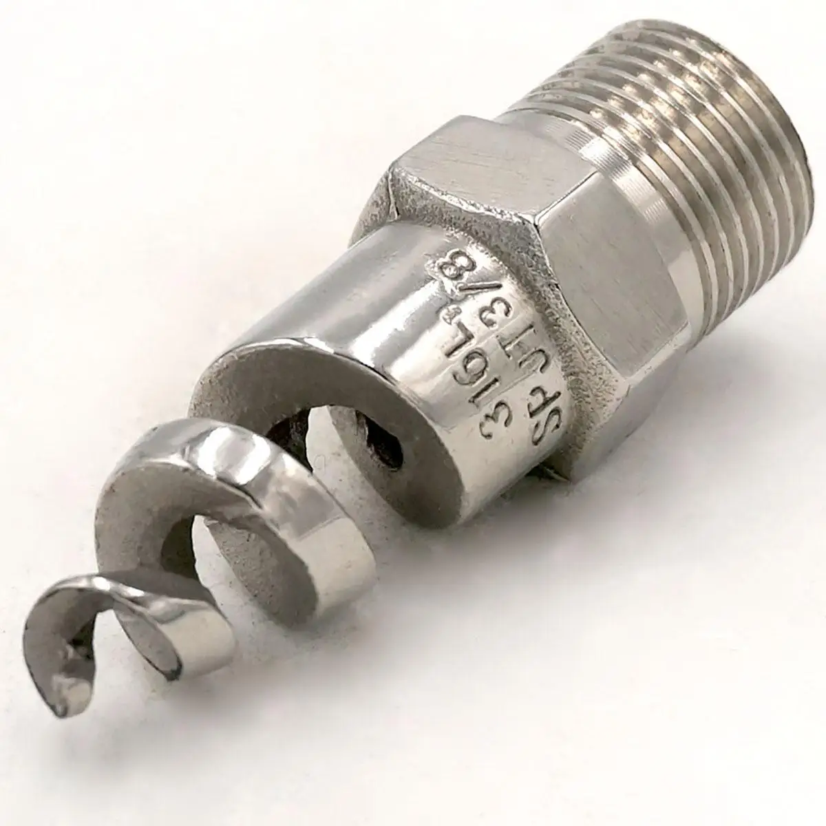 Спиральная конусная Распылительная насадка BSPT Male 316L 3/8 дюйма для садового