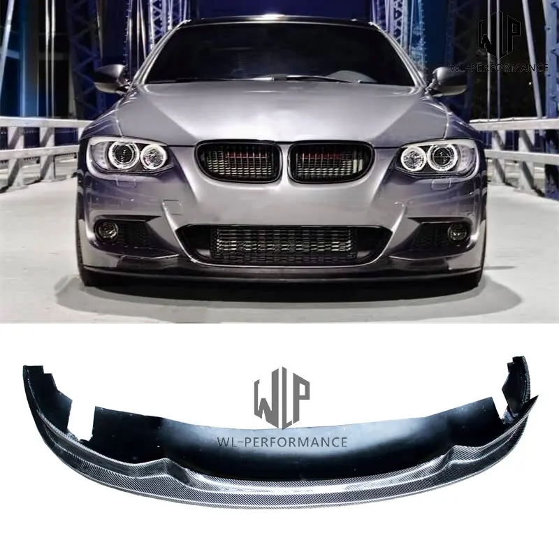 E92 MT сплиттер для переднего бампера из углеродного волокна диффузор