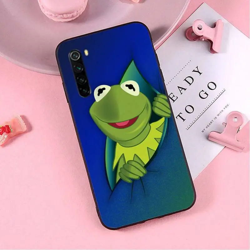 

Funny kermit the green frog case coque fundas etui for xiaomi note max mi 3 7 8 9se Redmi 7 7a 8 8t 10 pro lite cases cover