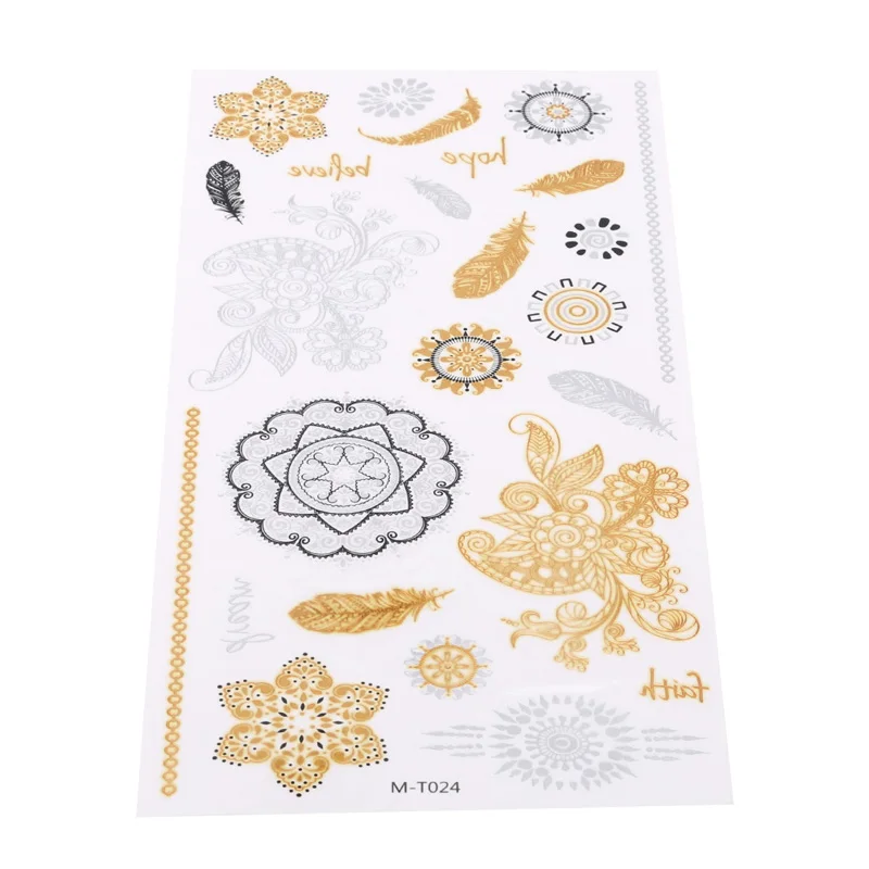 Винтажные наклейки для татуировок 1 шт. женщин и детей боди-арт звездное перо