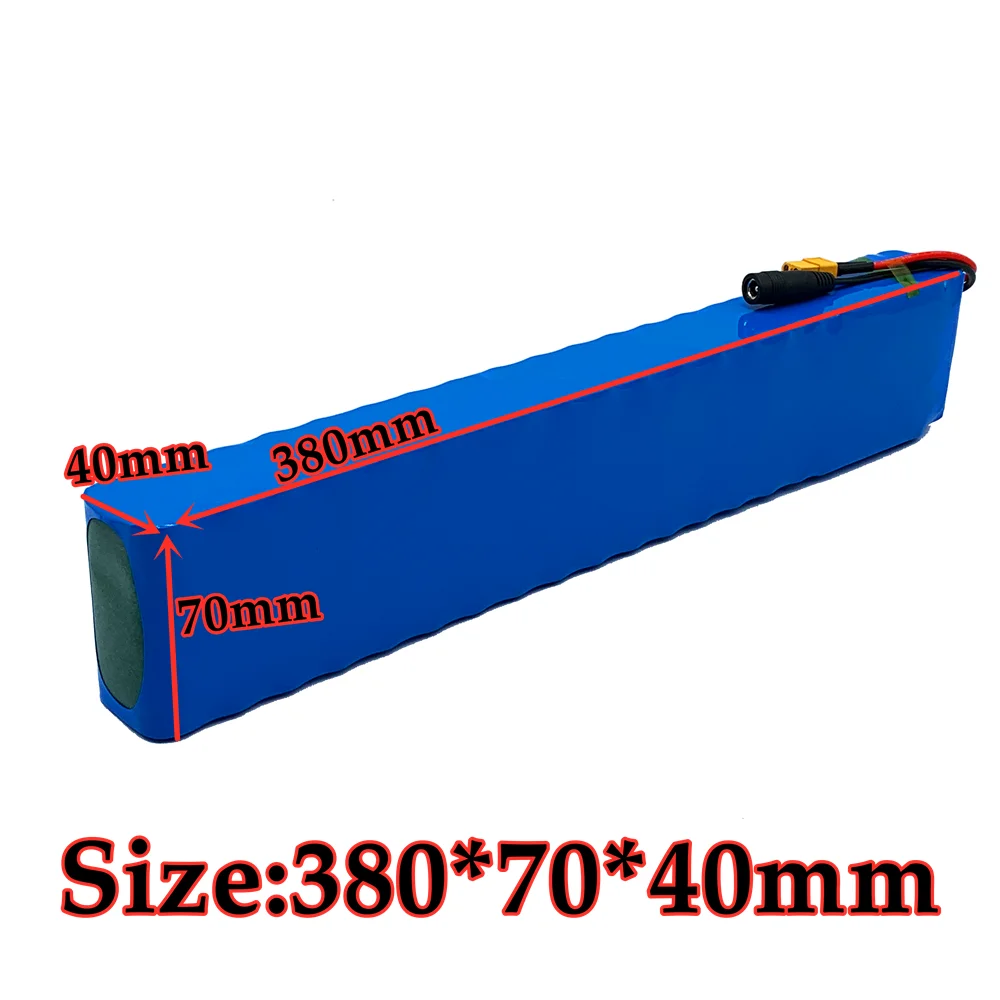 

2021 new battery pack 10s4p 36V 72AH high power 600W XT60 plug is suitable for electric bicycle lithium battery with charger