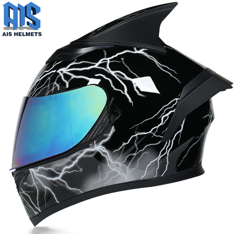 Новейший мотоциклетный шлем на все лицо для мужчин и женщин рыцарские теплые