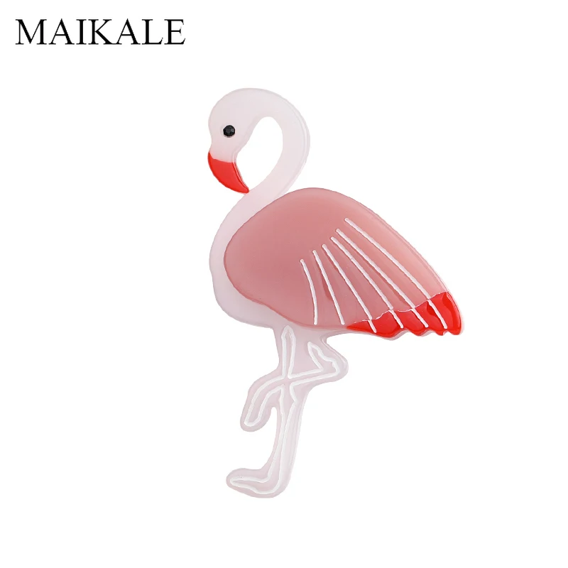 MAIKALE Модные Милые Броши с лебедями для женщин большая акриловая смола ацетат