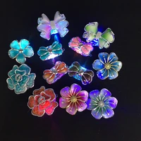 led party flash light flower headdress emitting clip hairpin wedding holiday decoration for party christmas supplies accessory