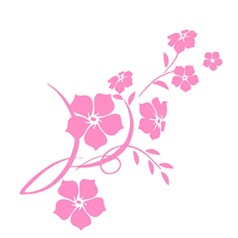 Виниловая наклейка на капот автомобиля наклейки графика цветочный узор красивый