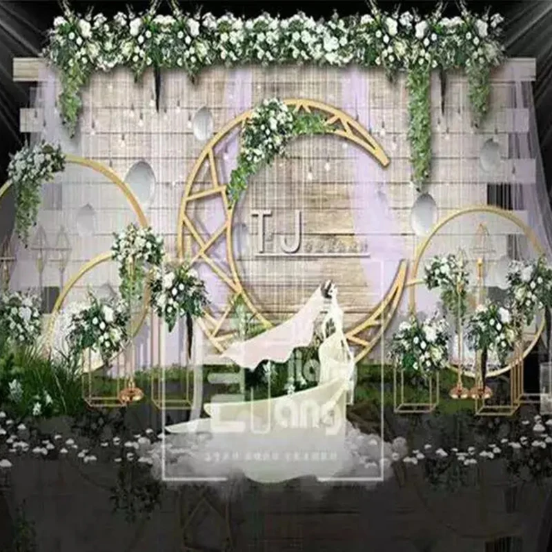 Луна свадебные арки вечерние подставки металлический Железный арочный Декор