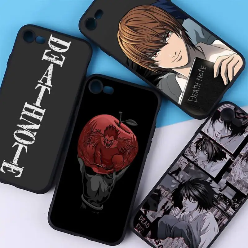 

YNDFCNB Anime Manga Death Note Ryuk Phone Case for iPhone 11 12 13 mini pro XS MAX 8 7 6 6S Plus X 5S SE 2020 XR cover