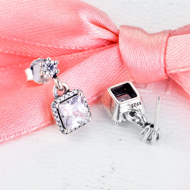 Женские серьги-гвоздики из серебра 100% пробы | Украшения и аксессуары