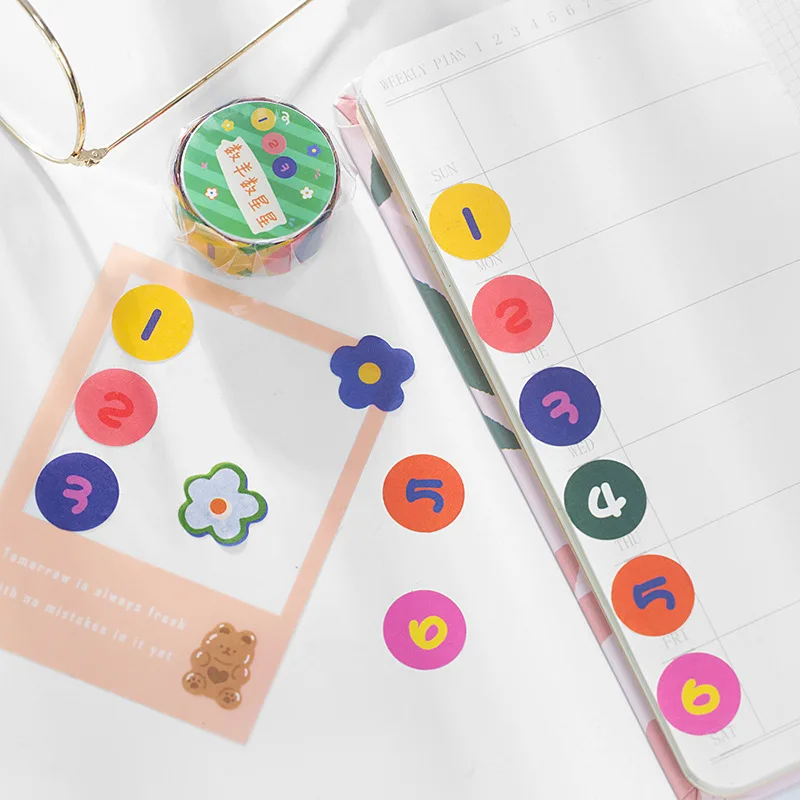 100 шт./рулон декоративная лента для скрапбукинга|Офисный скотч| |