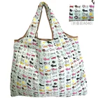 Многоразовая продуктовая сумка, складная машинная стирка, большая сумка-тоут для покупок, 50 фунтов, прочный легкий полиэстер