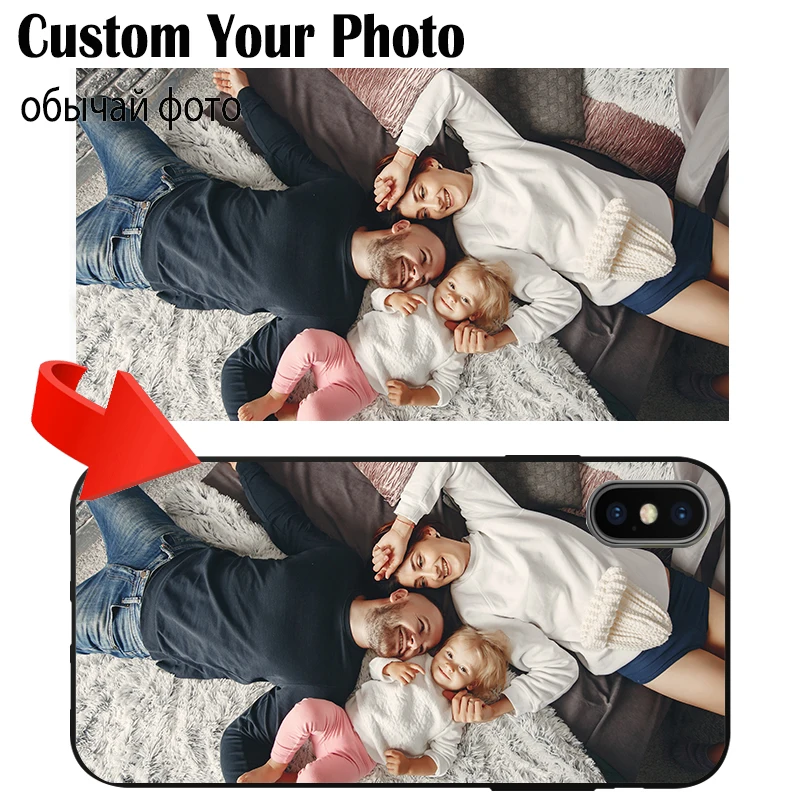 DIY Present Photo Custom Phone Case Soft Cover For Huawei Mate 10 20 30 Lite Pro Enjoy 7 7S 8 8E Maimang 6 TPU Black Cove |