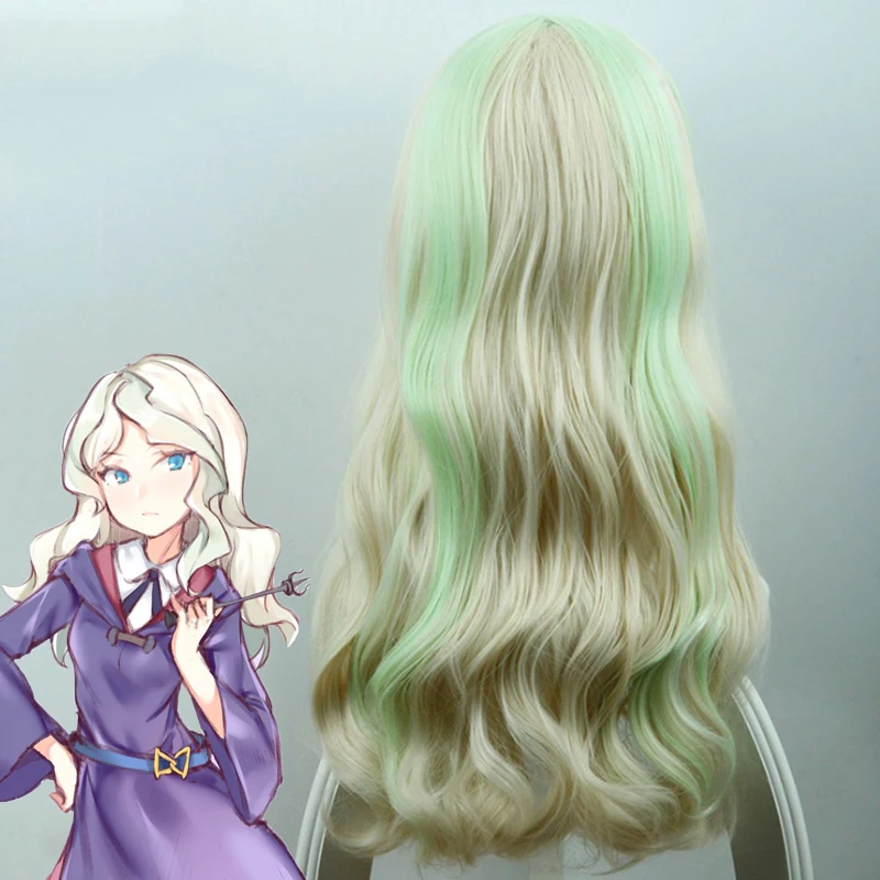 Аниме Маленькая ведьма academic Косплей парики Диана Кавендиш термостойкий