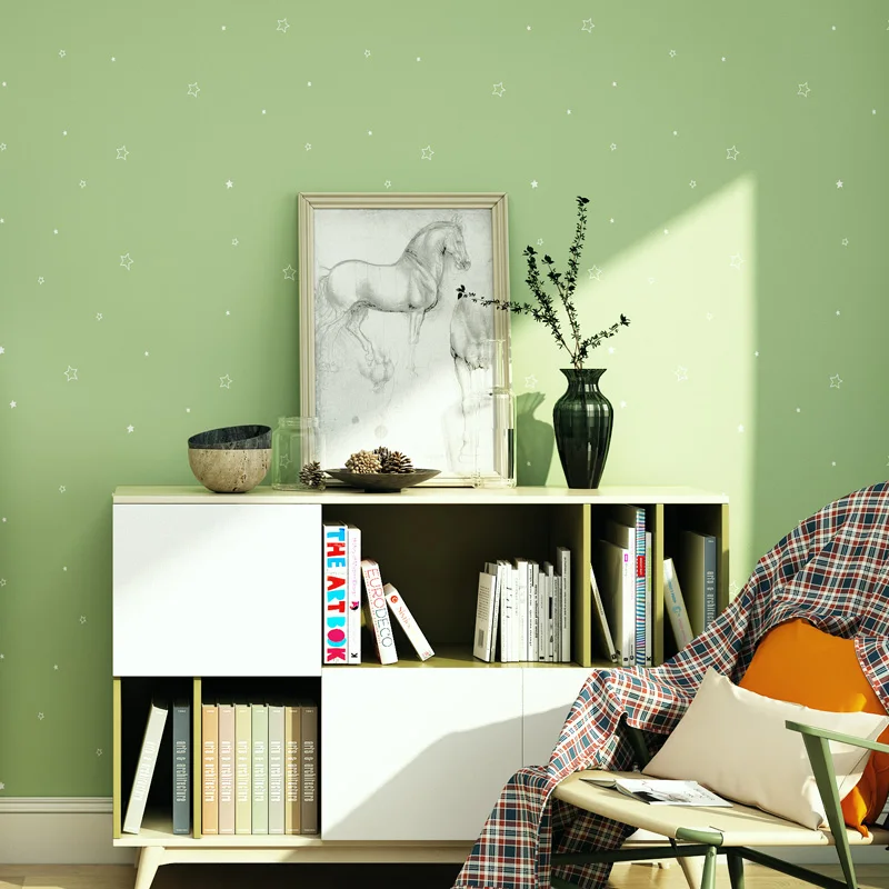 

Baby Boy Girl Colorful Star Wallpaper Childs Bedroom Decor Self Adhesive PVC Furniture Wallpapers Kids Mural Cartoon Stars QZ167