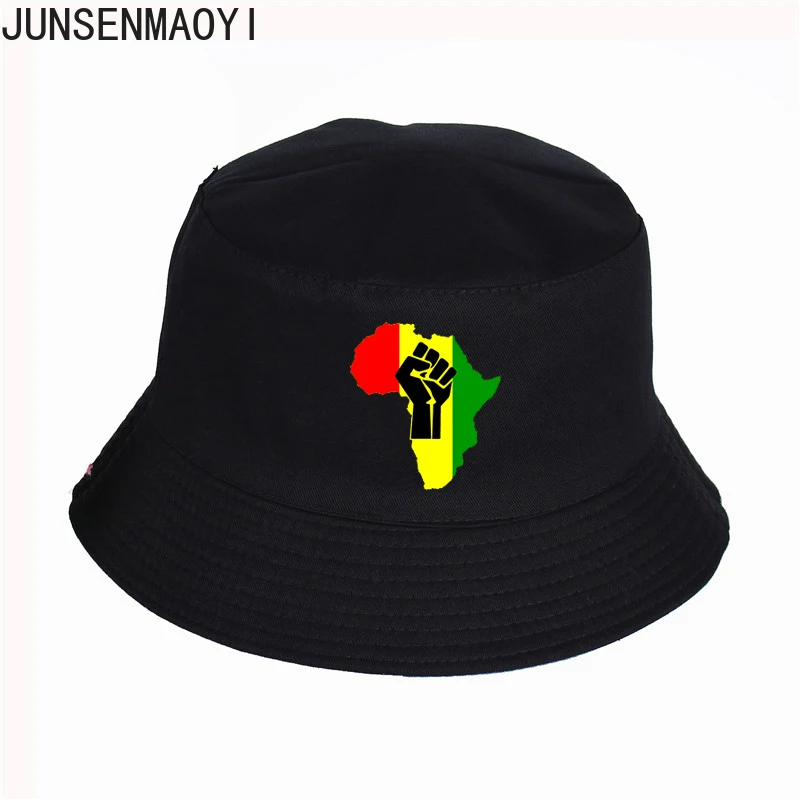 

Панама с музыкальным логотипом, Панама из хлопка, плоский солнцезащитный козырек, шляпа для рыбалки, New AFRICA Power Rasta Reggae