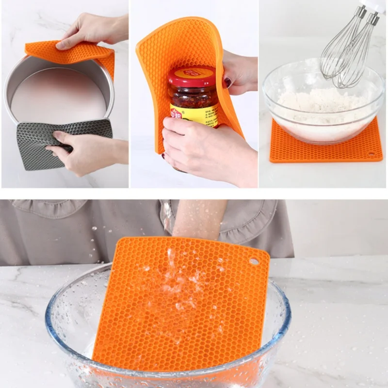 Силиконовый коврик для горшков Подставка столовых приборов многофункциональные