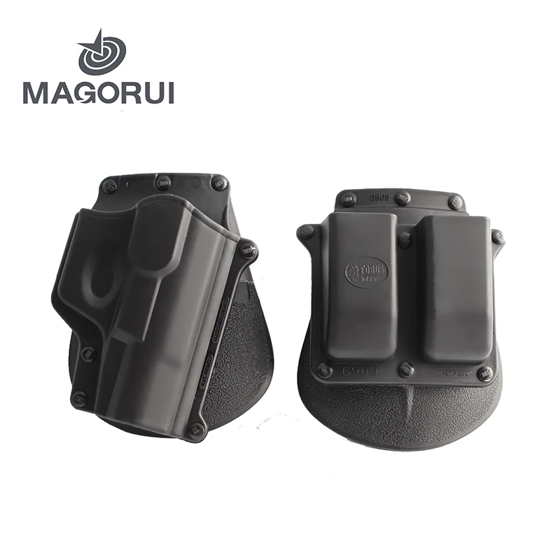 

MAGORUI Black Tactical Walther P99 WA99 RH Pistol & Magazine Paddle Holster For Hunting Airsoft