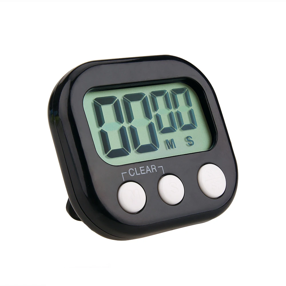 

Digital Kitchen Timer Big Digits Loud Alarm Clock Magnetic Backing Stand with Large LCD Display for Cooking Baking Sports Games
