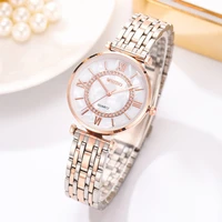 fashion stainless steel quartz watches for women with diamond decorate women wrist watch ladies watches
