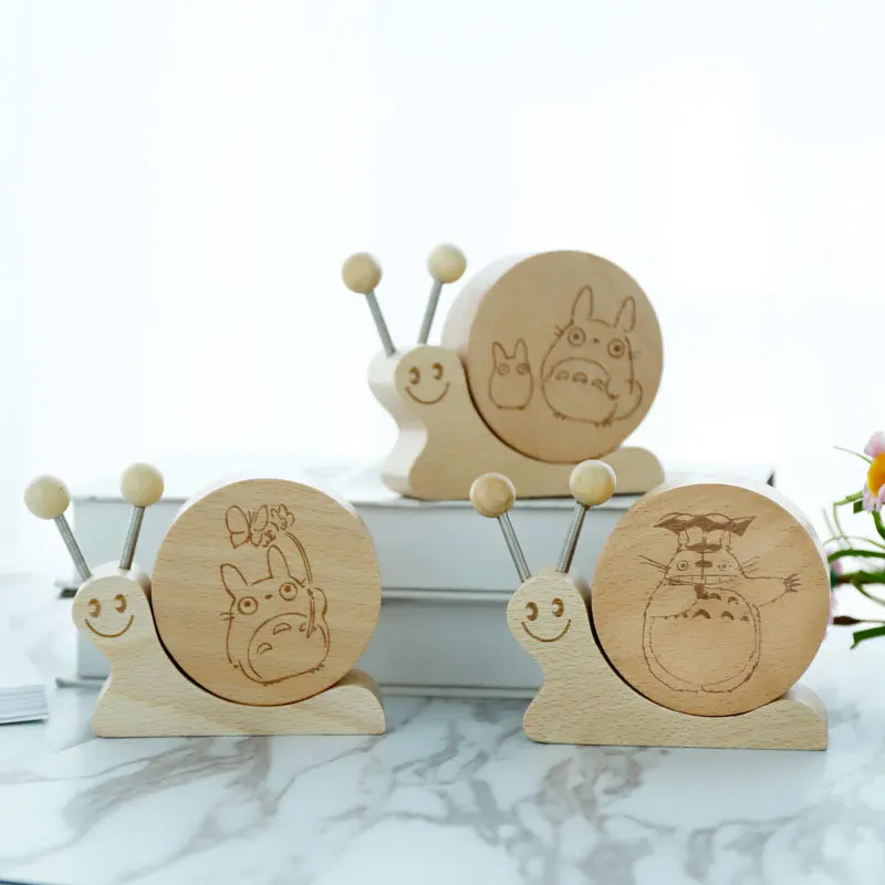 Милая пасторальная Музыкальная шкатулка с улиткой домашний декор фигурка