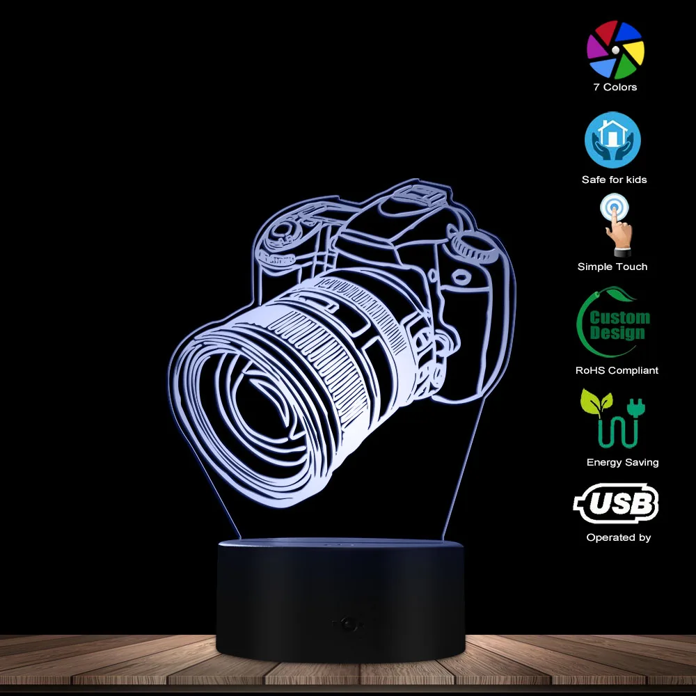 Новый Настольный светильник для камеры цифровой однообъективный рефлекторный