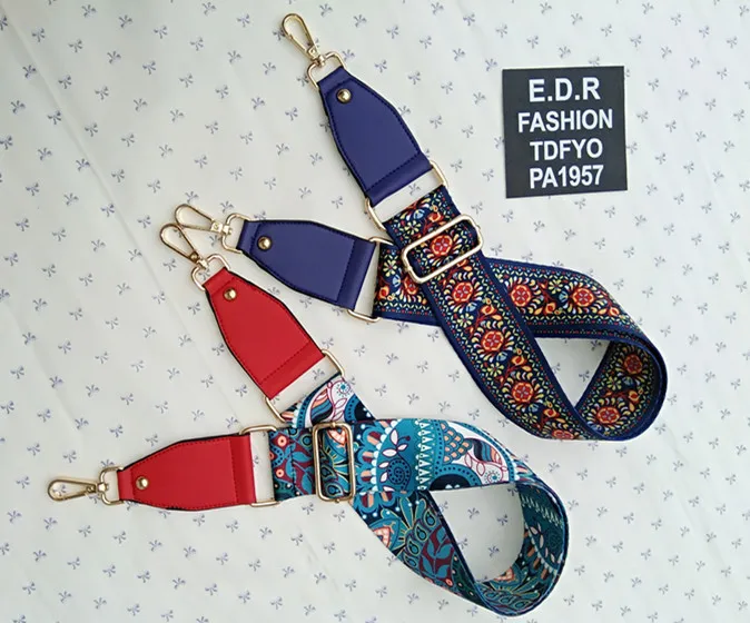 Нейлоновый Радужный ремешок для сумочки широкий сумки на плечо сменный