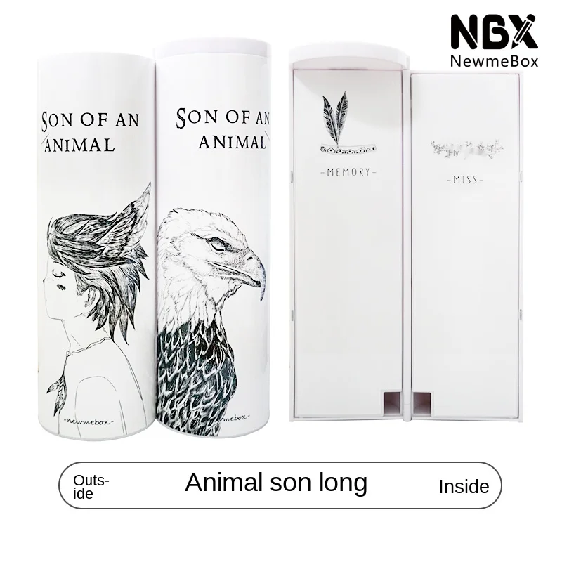 Черно белая серия школьных принадлежностей NBX крутая коробка для ручек