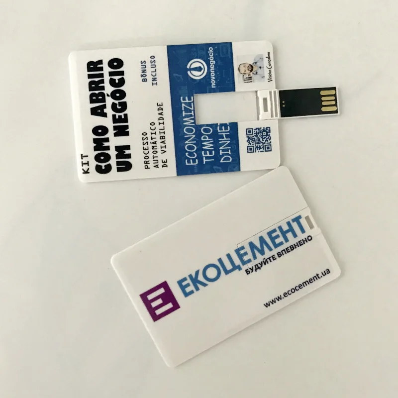 Usb флеш накопитель в форме банковской карты под заказ 2 Гб usb визитная карточка
