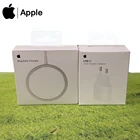 Оригинальное зарядное устройство Apple MagSafe, магнитное Беспроводное зарядное устройство 15 Вт, быстрое зарядное устройство для iPhone 8X11 12 pro max для AirPods Pro