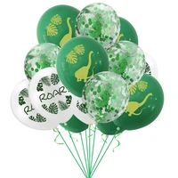 1 15pcsset 12inch dino birthday balloons dinosaur jungle wild animal party roar latex balloons kids birthday party air ballon