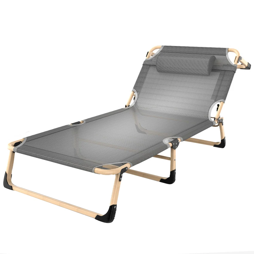 

ZD-03 Portable Folding Recliner Wide Bed Lunch Office Multi-Functional Home Nap Bed Simple Lounge Chair With Adjustable Backrest