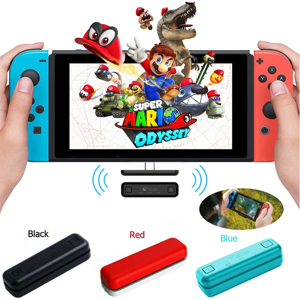 Беспроводной Bluetooth передатчик с низкой задержкой совместимый Nintendo Switch &