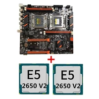x99 motherboard lga 2011 3 support dual cpu 4xddr3 support 128g memory for lga 2011 3 xeon e5 series2x e5 2650 v2 suit