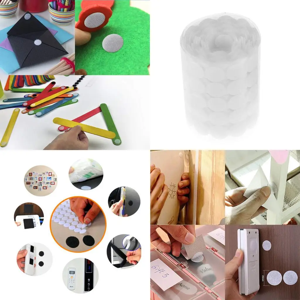 

100Set 3/4' Dot Sticky Back Coins Self Adhesive Tapes Stickers 2cm